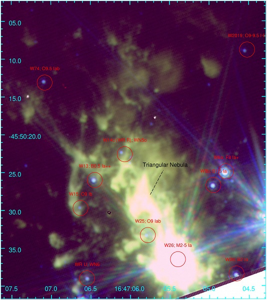 Телескоп «Джеймс Уэбб» запечатлел космический фейерверк в звёздном скоплении Westerlund 1